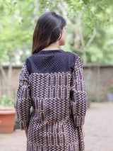 Pintuck Kurta - Nida Black