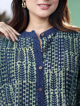 Pintuck Kurta - Nida Green