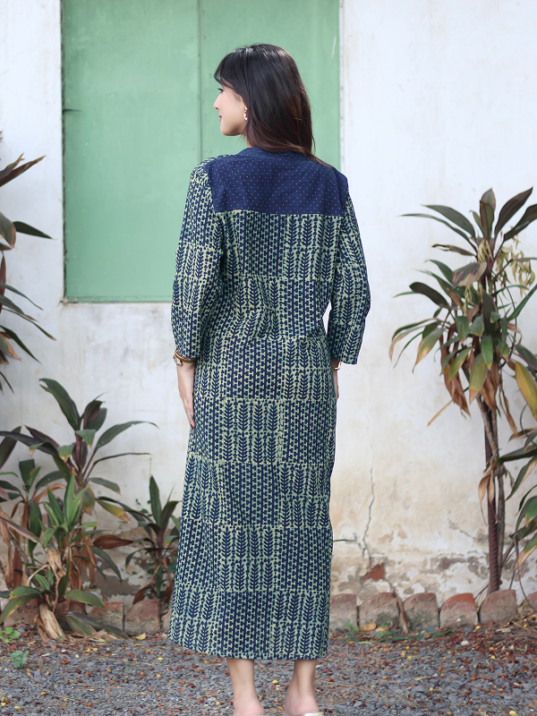 Pintuck Kurta - Nida Green