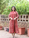 Pintuck Kurta - Nida Evory-Red