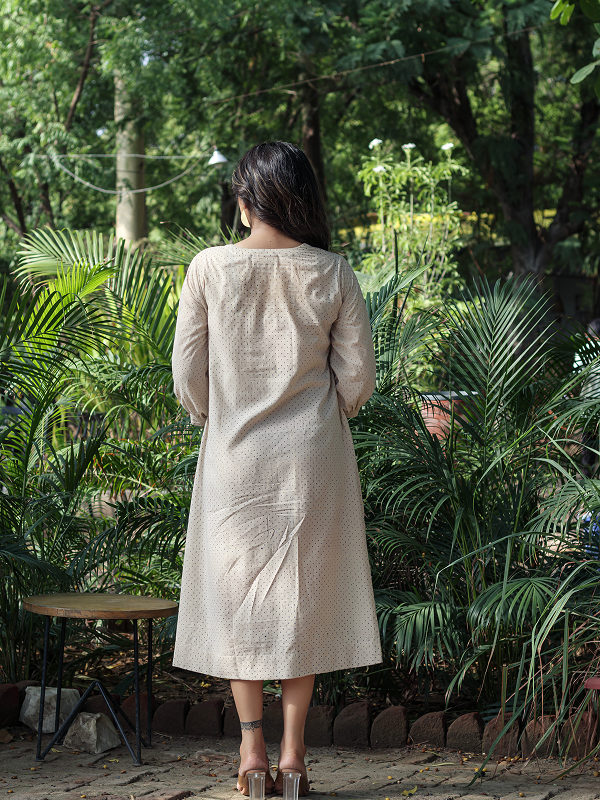Ajrakh Polka Dot Dress