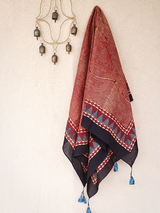 Cotton Scarf-Red 01