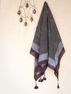 Cotton Scarf-Black 05