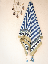 Cotton Scarf-Indigo 06