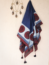 Cotton Scarf-Indigo 01