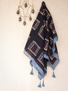 Cotton Scarf-Black 02