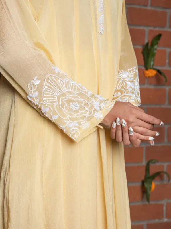 NOOR – BUTTERCUP YELLOW ANARKALI SET