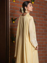 NOOR – BUTTERCUP YELLOW ANARKALI SET