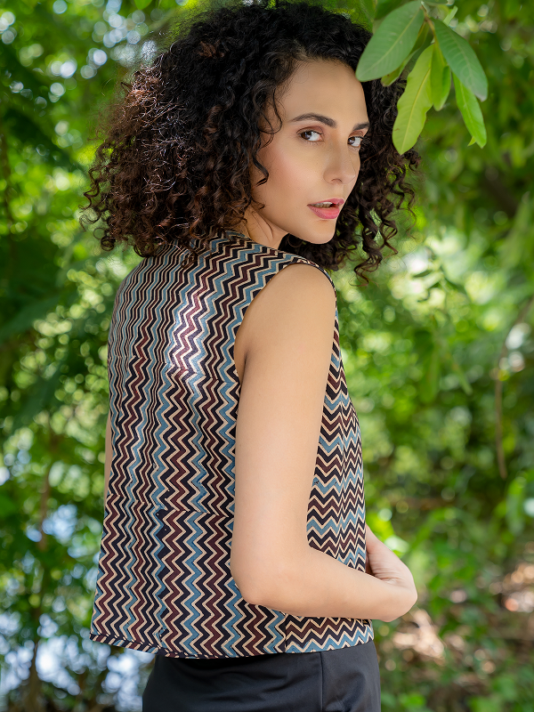 Riya Blue Stripe Dress