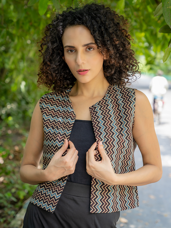 Riya Blue Stripe Dress