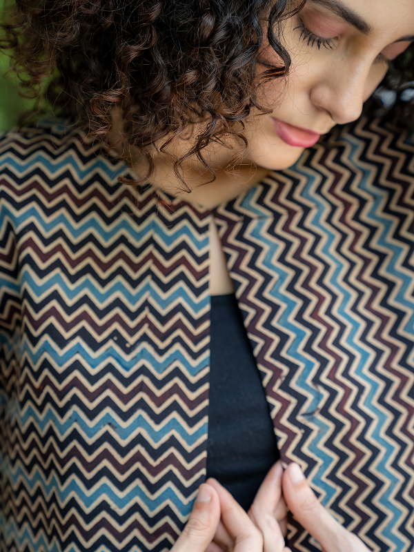 Riya Blue Stripe Dress