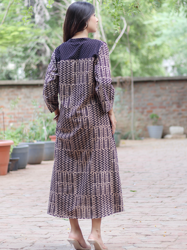 Pintuck Kurta - Nida Black