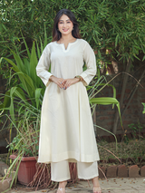 Co-ord Set of 2 - Evory Top & Pant With Hand Embroidery