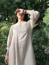 Ajrakh Polka Dot Dress