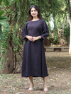 Ajrakh Black-Evory Polka Dot Dress