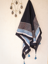 Cotton Scarf-Black 01