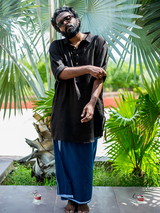 Classic Kurta - Carbon Black
