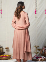 ROSEWOOD MIRROR WORK ANARKALI SET