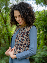Riya Blue Stripe Dress