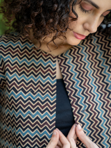 Riya Blue Stripe Dress