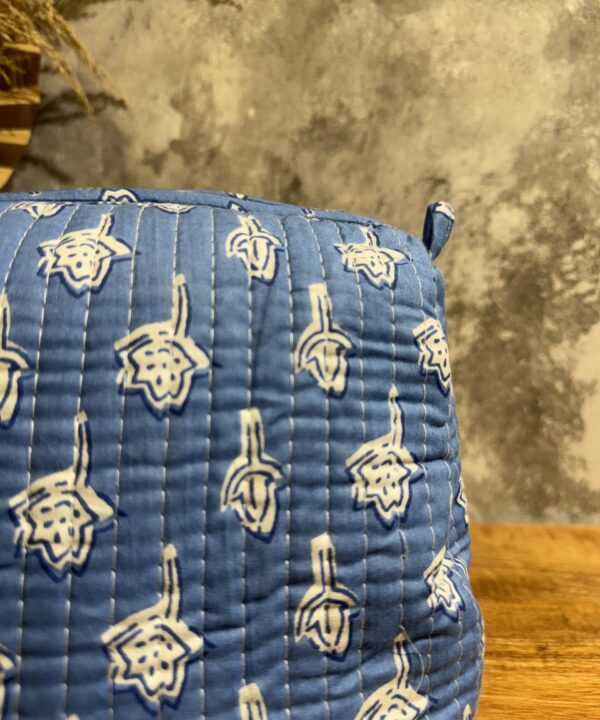 Set of 3 Block Printed Toiletry Bags / Pouches - Image 3